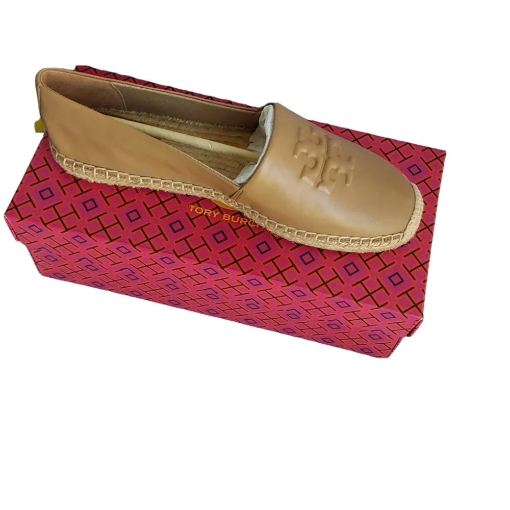 Tory‎ Burch Tan Espadrille Flats Women'S Tiramisu Size Various